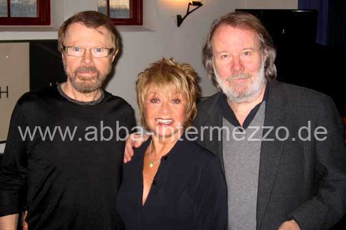 Björn und Benny mit Elaine Paige in Stockholm Björn und Benny mit Elaine Paige in Stockholm