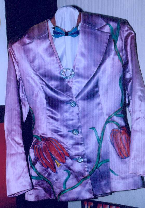 Frida's satin jacket designed by Owe Sandström Frida's satin jacket designed by Owe Sandström