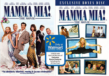 Mamma Mia Walmart DVD Mamma Mia Walmart DVD