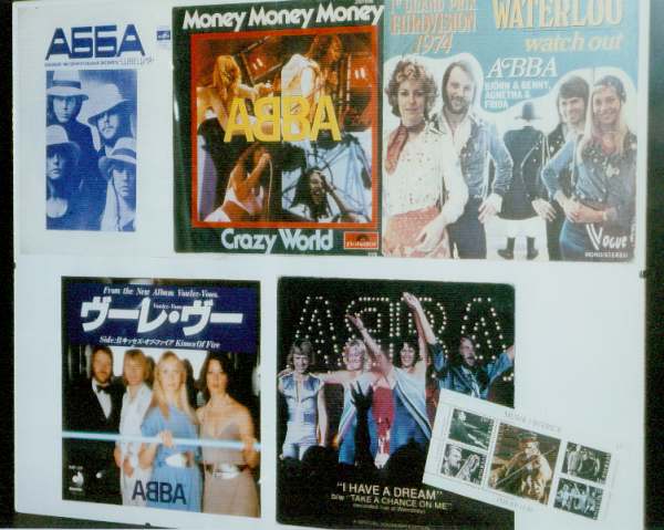 Record sleeves and the ABBA stamp (lower right corner) Record sleeves and the ABBA stamp (lower right corner)